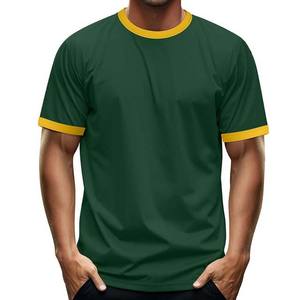 T-shirt à manches courtes de conception vierge unie pour hommes en gros vêtements pour hommes de haute qualité col rond sonnerie été chemises pour hommes 2025 - Product Image 6