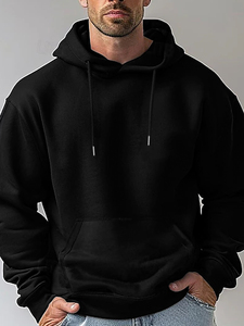 Sudadera con Capucha Personalizada al por Mayor con Logotipo Personalizado para Hombre, Talla Grande, 100% Poliéster, Sudadera de Alta Calidad para Otoño - Product Image 3