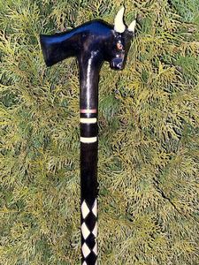 Mango TRADICIONAL Cuerno de búfalo Tamaño personalizado Mango de palo de cuerno de búfalo natural Mango de palo de vaca de color natural de la mejor calidad - Product Image 3