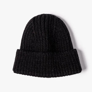 Gorro de punto cálido de invierno de EE. UU., ropa de calle de Color sólido a la moda con bordado de diseñador personalizado al por mayor - Product Image 4