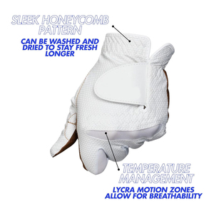 Compre guantes de golf transpirables suaves antideslizantes de cuero de piel de oveja con logotipo personalizado Precio de venta completo 2025 Guantes de golf para hombres - Product Image 6