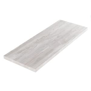 Mensola per Lavabo Bagno 120cm Finitura Cemento in Legno Laminato di Koricini - Product Image 3