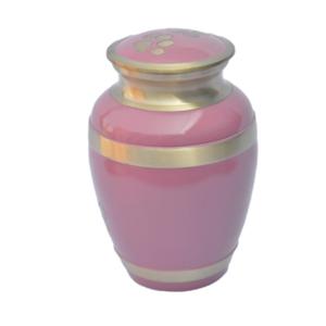 Urnes en laiton Antique multicolores et peintes pour animaux de compagnie, avec des urnes de crémation entièrement en métal - Product Image 6