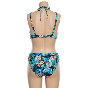 Bikini con estampado de transferencia de calor ecológico, traje de baño de poliéster Spandex, ropa de playa transpirable suave elástica para mujer, Verano - Product Image 3
