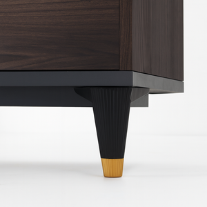 Pieds de support trapézoïdaux modernes en plastique noir de 15 cm, robustes, pour canapé, armoire, meubles de maison et de bureau - Product Image 4