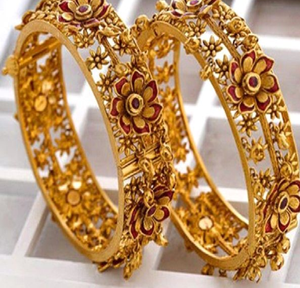 กำไลทองเหลืองลายเรขาคณิต ผิวด้านสไตล์วินเทจ มีจำหน่ายในราคาขายส่ง - Product Image 6