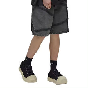 Nouveau design de haute qualité pour hommes 100% coton lavage à l'acide short de broderie en détresse pour hommes - Product Image 5