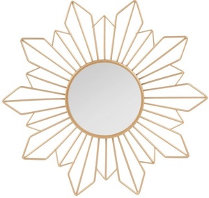 Modern Style Metal Wall <b>Mirror</b> Hot Selling Metal Wall <b>Mirror</b> <b>Gold</b> Color Finished for Hotels and Home Restaurant Decoration - Product Image 1