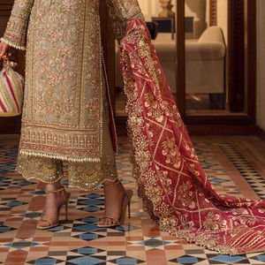 Elegante Salwar Kameez Estilo Pakistaní, Vestido de Novia Listo para Usar, Traje Salwar Cosido para Fiestas - Product Image 6