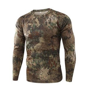 Venta al por mayor de poliéster de rendimiento personalizado transpirable camisa de caza de manga larga para ropa de caza - Product Image 3