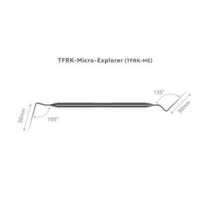 เครื่องมือกำจัดรางน้ำสแตนเลสสตีลแบบสองด้านเครื่องมือทันตกรรมแบบแมนนวลอุปกรณ์ผ่าตัดทันตกรรมแบบเติมสำหรับชุด tfrk - Product Image 2