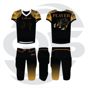 Vente directe d'usine ensemble d'uniformes de football américain pour jeunes vêtements rembourrés respirants à manches courtes - Product Image 5