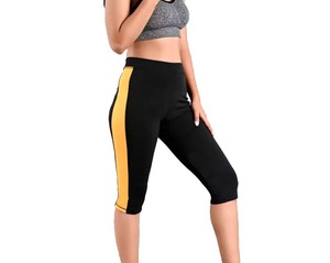 Leggings Capri de Primera Calidad para Mujer, Tallas Grandes, Cintura Elástica Alta, Logotipo Personalizado, Spandex/Poliéster, Ligeros - Product Image 3