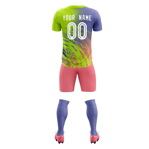 Uniformes de fútbol de poliéster 100% con nombre de equipo transpirable de alta calidad, nuevo diseño, camisetas de fútbol personalizadas Francia - Product Image 2