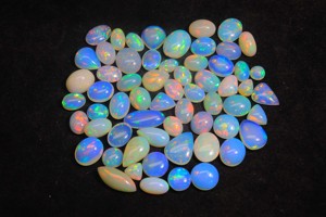 Cabochon d'opale éthiopienne rougeoyante Welo brillant arc-en-ciel gemmes d'opale flashy avec pierre précieuse d'opale éthiopienne en vrac de grande taille - Product Image 5