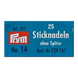 124161 Prym 1.90X60มม. เข็มถักสำหรับปักครอสติช,เข็มถักแบบไม่มีซองจำนวน25ชิ้น - Product Image 2