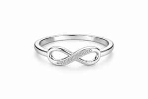 Anillo Infinito de Plata de Ley 925, Anillo de Plata Maciza Minimalista de Moda para Mujer, Joyería de Moda OEM - Product Image 2