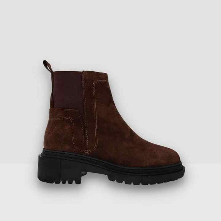 Hobby 24721 Genuine Suede Leather Chelsea Women's Daily Boots Model