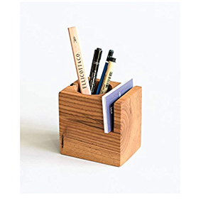 CLASSIC Polygon Bamboo Desktop <b>Storage</b> Desk Drawer Natural Wooden Box Pen Holder Multifunction <b>Tabletop</b> Desk Organizer Carton - Product Image 4