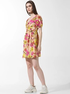 Vestido corto de algodón indio hecho a mano, ropa de verano informal con estilo con personalización, boda, novia, regalo de cumpleaños para su niña - Product Image 4