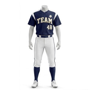 In Stock Breathable Quick Dry Baseball Uniforms Customized Teamwear Best Style Baseball Uniforms - Product Image 1