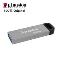 DataTraveler-unidad Flash Kyson, 32GB, USB 3,2, con carcasa de Metal sin tapa, elegante