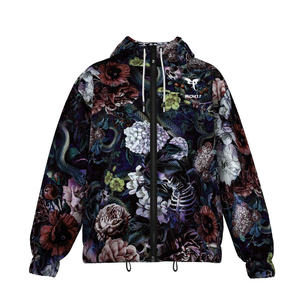 แจ็กเก็ตกันลมแบบมีซิปของผู้ชายผ้ากำมะหยี่แบบยาวสไตล์สตรีทแวร์ย้อมสีพื้นสำหรับฤดูหนาว - Product Image 1