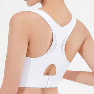 Soutien-gorge de sport simple couleur blanche pour femmes Fitness Gym Wear soutien-gorge de sport personnalisé - Product Image 6