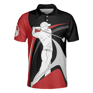 Polo de golf personnalisé de haute qualité personnaliser le logo polo de golf de sport en polyester 100% à séchage rapide pour hommes - Product Image 5