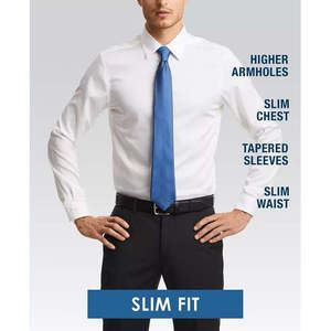 Camicia Casual da Uomo 100% Cotone Bianca con Design a Prismi Triangolari Taglia 36-37 Colletto con Bottoni Tessuto Popeline Antipiega Fornitura ODM - Product Image 3