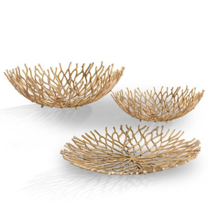 Bandeja antigua para servir comida con diseño de hoja de primera calidad con Color dorado para restaurante, cocina, bandeja para servir, suministros de decoración para el hogar - Product Image 1