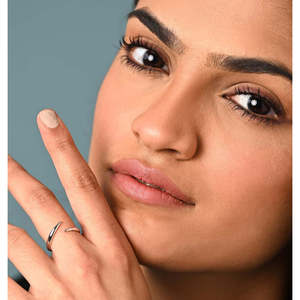 Anillos de Plata de Ley 925 de Primera Calidad para Mujer, Chapados en Rodio, con Incrustaciones de Ónix, Diseño para Parejas - Product Image 3