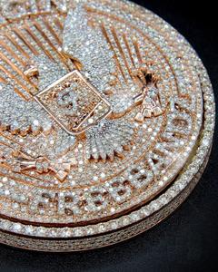 Colgante de Águila Voladora con Incrustaciones de Moissanita, Plata de Ley 925 con Baño de Rodio, Joyería de Lujo Personalizada y Moderna - Product Image 2