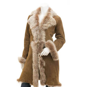 Nuevo Abrigo de Cuero Genuino para Mujer, Impermeable, Ecológico, Transpirable, Personalizable, Opción de Venta al Por Mayor - Product Image 1