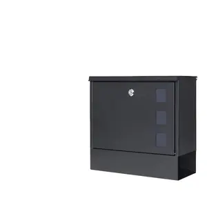 manufacturer wholesale lock cheap design commercial mail boxes wall mount stainless steel metal outdoor modern wall mailboxes