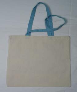 Bolsa de lona de algodón 100% personalizada con gran capacidad, bolsa de supermercado reutilizable ecológica, estilo promocional con mango superior - Product Image 2