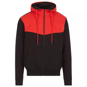 Sweat à capuche à fermeture éclair épais 500gsm de haute qualité sweat à capuche vierge épais coton-polyester pour l'hiver - Product Image 4