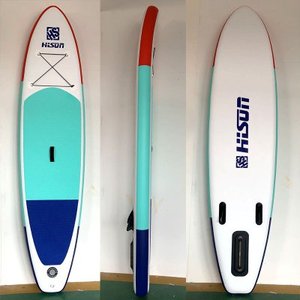 HISUN planche à pagaie <span class=keywords><strong>gonflable</strong></span> la <span class=keywords><strong>moins</strong></span> chère simple couche double couche durable planche à pagaie isup - Product Image 1