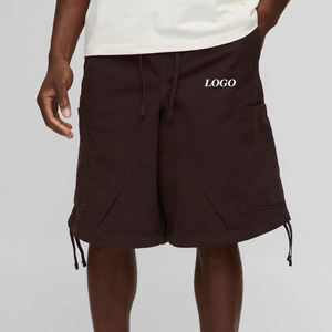 Cotton <b>Denim</b> Fabric Men <b>Elasticated</b> <b>Waist</b> Cargo <b>Shorts</b> Solid Color Wholesale Rate Casual Wear OEM Service For Bulk Buyers 2026 - Product Image 1