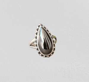 Solid 925 Sterling Silver Hematite Gemstone <b>Ring</b> Handmade Designer Bohemian Jewelry Dainty Ethnic <b>Ring</b> for Women - Product Image 4