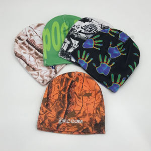 Gorro de punto con puños, cálido, suave y acogedor, forrado de lana, ajustable, elegante, para exteriores, para clima frío - Product Image 1