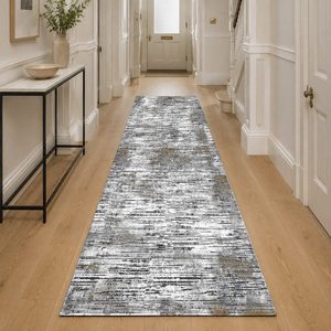 <b>RUGS</b> DEPOT LXDP-0172 Wholesale Grey Silver Contemporary Abstract Digital Printed Machine Washable Chenille Area <b>Rug</b> <b>Non</b> <b>Slip</b> - Product Image 5
