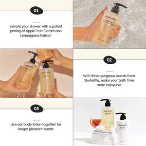 SKYBOTTLE Muhwagua perfumado Body Wash 300ml-Gel de ducha floral coreano para una piel suave hidratada y brillante - Product Image 6