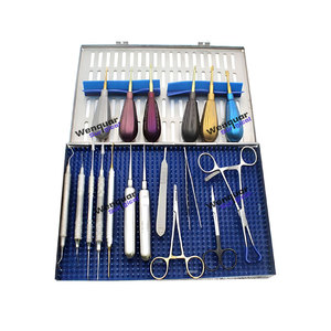 ชุดเครื่องมือทันตกรรม20ชิ้นที่หรูหรามีปีกเครื่องมือผ่าตัดเคลือบสี - Product Image 2
