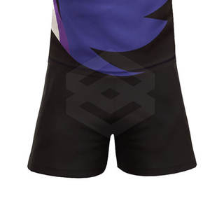 2024 últimos conjuntos de Rugby transpirable de secado rápido 100% poliéster manga corta con cuello en V uniforme con logotipo personalizado tarifa al por mayor para la venta - Product Image 5