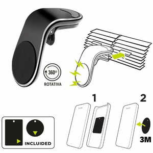 Support de téléphone portable Muvit MCCHL0007 noir pour tableau de bord de voiture, support de voiture et de téléphone portable portable pour GPS et téléphones portables - Product Image 5