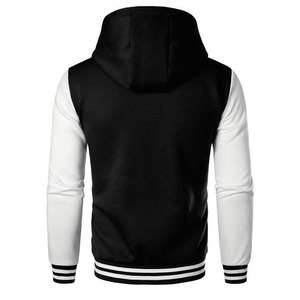 Veste de Baseball Varsity Homme Hiver Haute Qualité Col Montant Zippée Imperméable Polyester Style Urbain Vente en Gros - Product Image 5