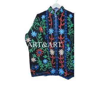 Custom Made Embroidered Suzani Woven Cotton Quilted Jackets Eco-Friendly Quick Dry Cotton Filled Artisan Craftsmanship - Product Image 6