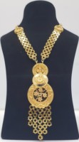 Meilleur Prix Haute Qualité Dubaï Plaqué Or 24 Carats Ensemble Collier Long Bicolore Cinq Grammes Bijoux Tendance