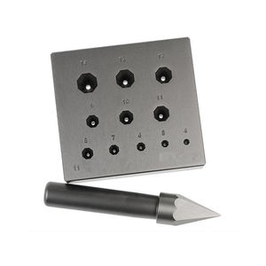 เครื่องมือขึ้นรูปเครื่องประดับ บล็อกขึ้นรูปขอบตัวเรือน พร้อม 17 ชิ้น °   เครื่องเจาะรูวงกลม 5-20 มม. สำหรับช่างอัญมณี - Product Image 4